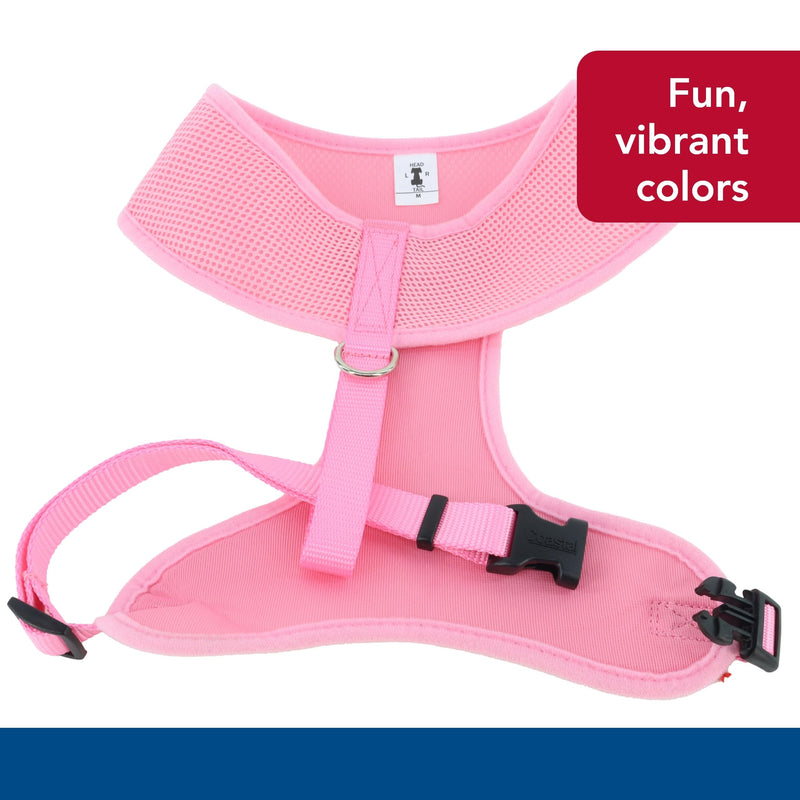 Coastal - Comfort Soft - Adjustable Dog Harness, Pink Bright, 3/8" x 14"-16" 3/8" x 14"-16" (Pack of 1) - PawsPlanet Australia