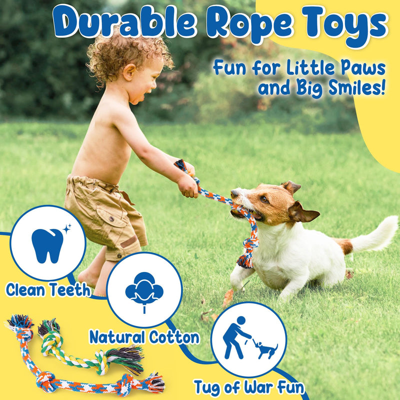 KIPRITII 9-Pack Interactive Puppy Dog Toys for Small Dogs No-Stuffing Squeaky Octopus-Shaped Toy, Cute Plush & Engaging Chew Toys for Puppy Teething to Keep Them Busy - PawsPlanet Australia