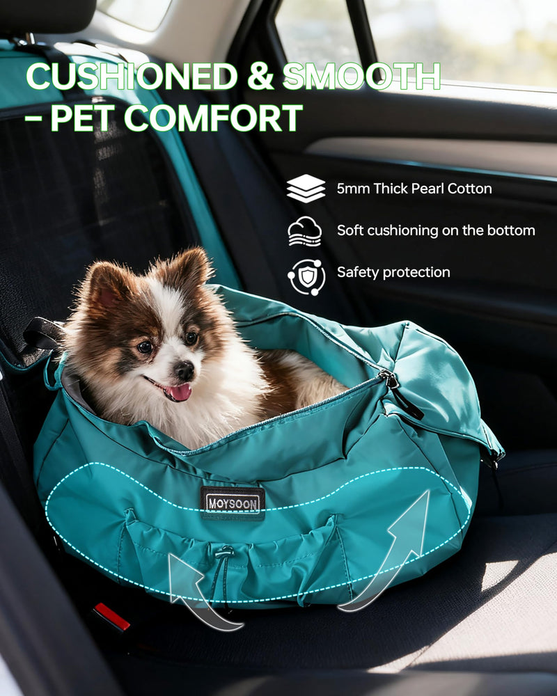 Puppy Carrier Sling - Widened and Thickened Shoulder Strap with Pocket, Adjustable Hands-Free Small Dog Carrier Sling for Outside and Daily Walks, for Small Dog and Cat 12 lbs, (Peacock Blue). Peacock blue - PawsPlanet Australia