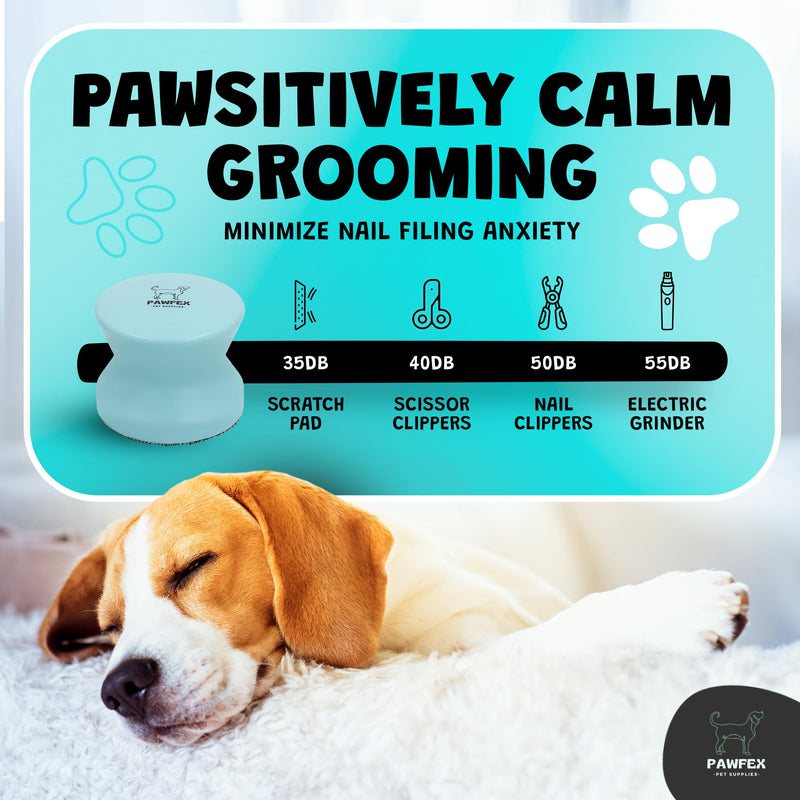 Dog Nail File with 8 Pcs Replaceable Filing Discs, Nail File for Dogs, Dog Paw Trimmer, Dog Scratch Pad for Nails, Dog Nail Scratch Board, Nail Grinder for Dogs Light Blue - PawsPlanet Australia