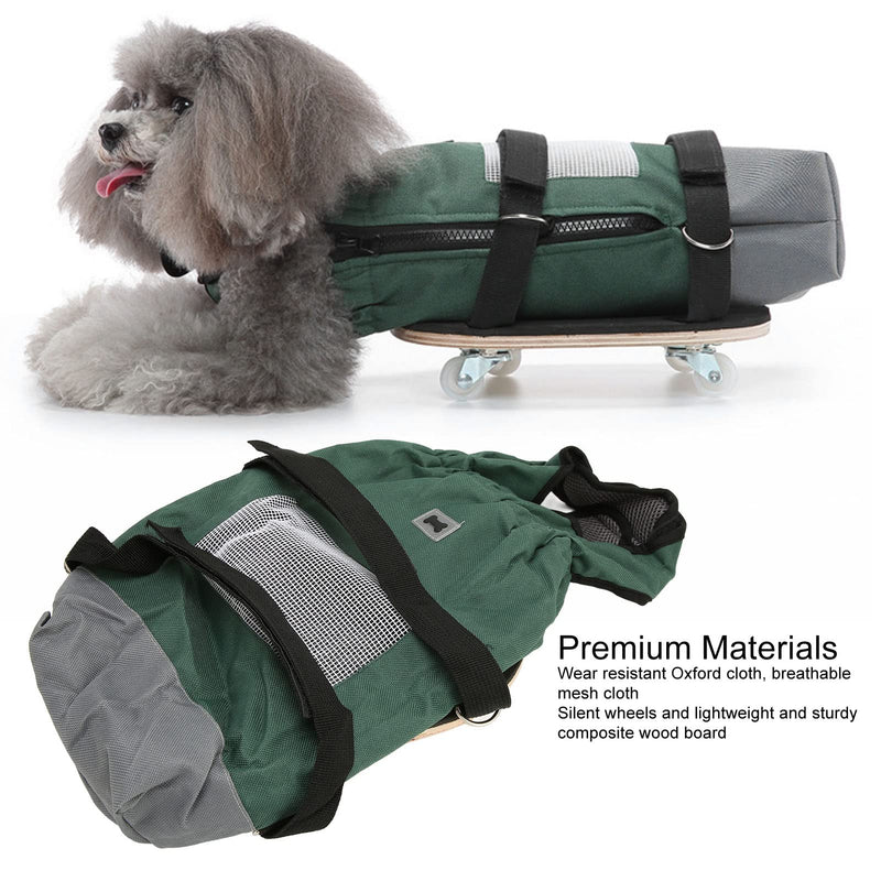 Dog Wheelchair, Breathable Paralyzed Pet Supply, Limb Protection, Paralyzed Dog Wheelchair, Silent Wheels, Rear Legs, Pet Drag Bag Scooter (S (Suitable for