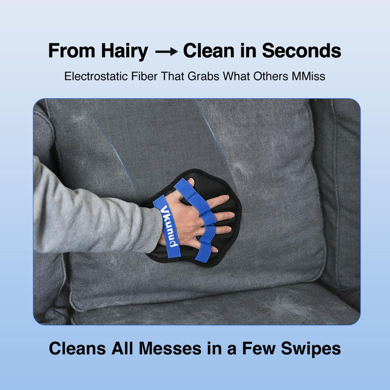 Pet Hair Removal Glove for Dogs & Cats, Electrostatic Pet Hair Remover Glove for Couch, Clothes, Carpet, and Car Seats, Reusable Magic Brush Pet Hair 1PCS - PawsPlanet Australia