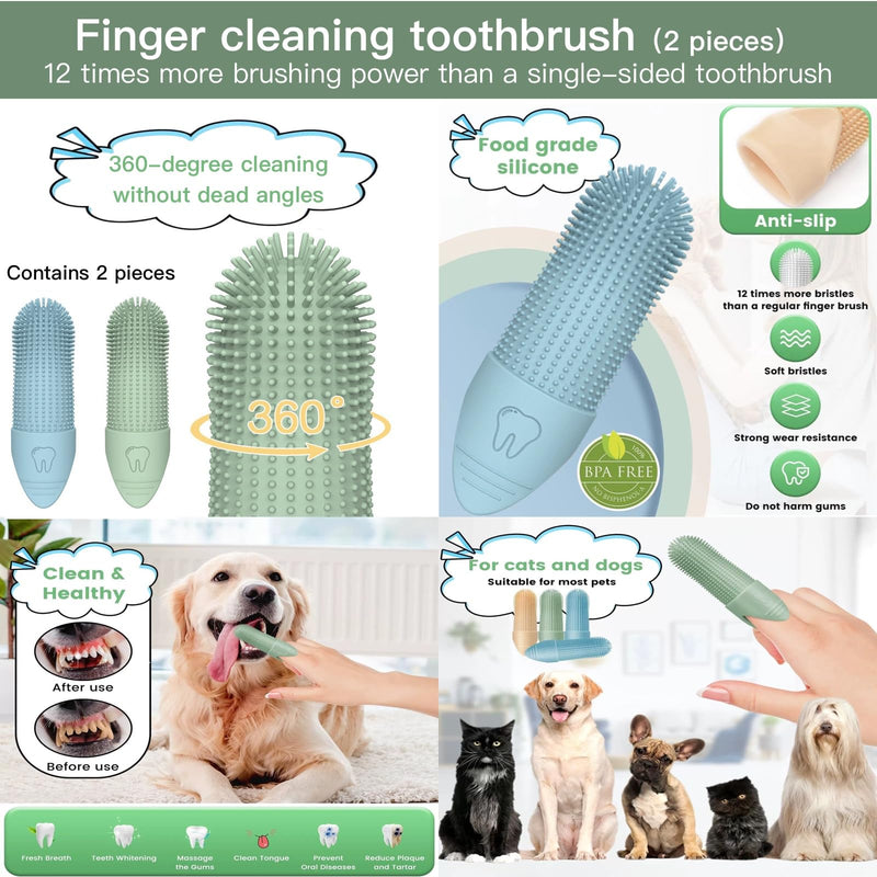 Pet Supplies, Including Cat Dematting Massage Comb,Dog Flea Comb, Puppy Quick-Drying Towel, Special Silicone Toothbrush, Dogs Washing Gloves, Dog & Cat Pets Nail Clippers and Trimmers,Reusable. - PawsPlanet Australia