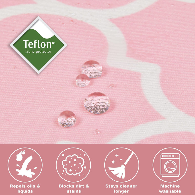 New World Pet Products Dog Crate Cover Featuring Teflon Fabric Protector, Dog Crate Cover Fits Midwest 24-Inch Dog Crates, Pink Designer Pattern 24 Inch - PawsPlanet Australia