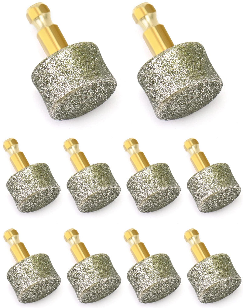 QWORK Dog Nail Grinder Replacement Head, 10 PackPet Nail Grinder Diamond Tip Replacement, Professional Spare Grinding Head for Electric Pet Paw Trimmer Nail Grinder, Dog Claw Smoothing Grinder Bits - PawsPlanet Australia