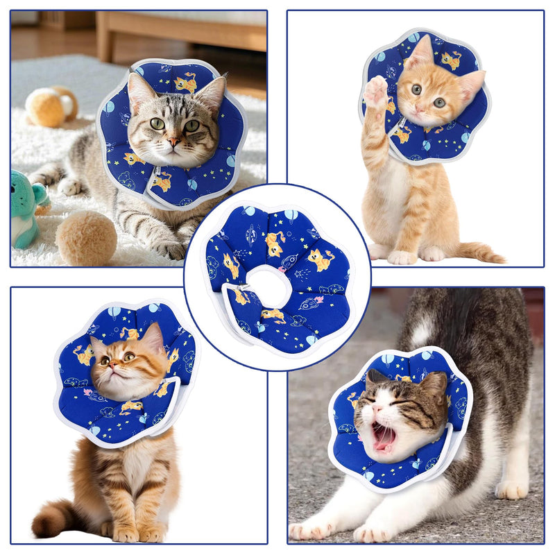 Soft Cat Cones to Stop Licking, 1 PcsCat Donut Collar, Soft Cat Collars, Adjustable Kitten CollarCat Recovery Collars & Cones, Cats Neck Cone After Surgery for Small Animal Cats Kittens Puppies