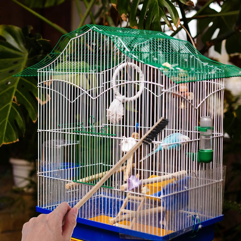 Zerodis 3PCS Brushes for Pets Bird Cage Brush Wooden Cleaning Brush Portable Long Handle Bird Cage House Brush Accessory for Pet Birds Parrots Cage - PawsPlanet Australia