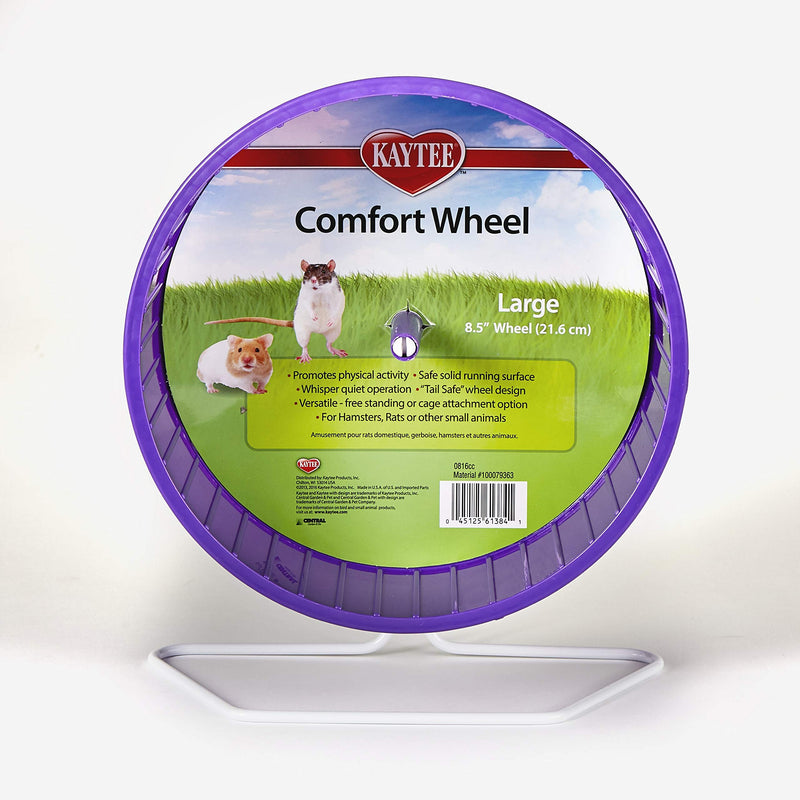 Kaytee Comfort Wheel Large 8.5 Inches 8.5", Large Purple