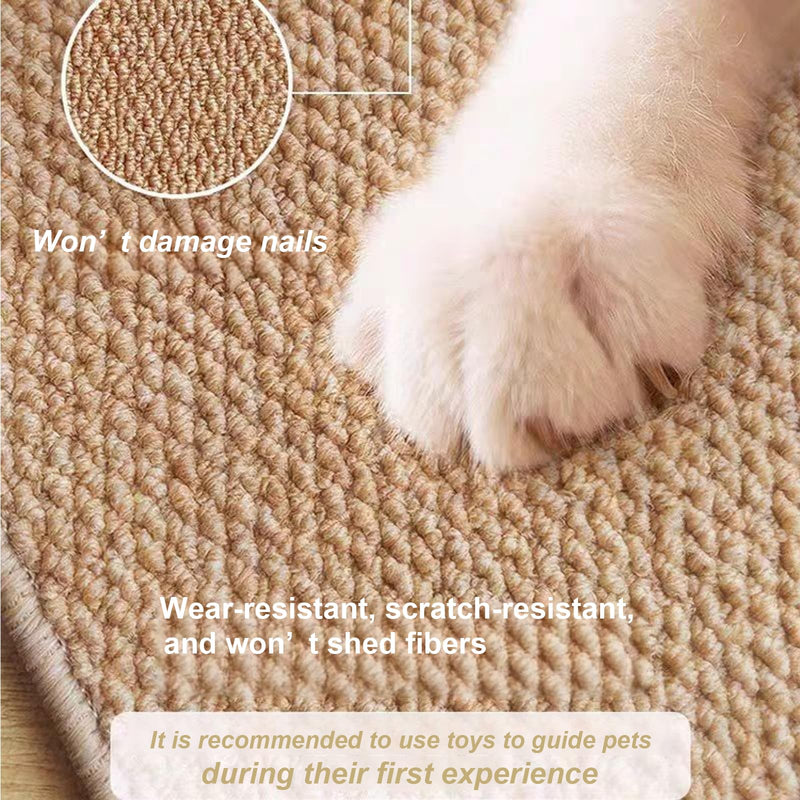 2PCS Rabbit Scratching Pads Natural Sisal Bunny Scratching Pads for Claw & Teeth Care with Hole Punching Process, 16x12 in