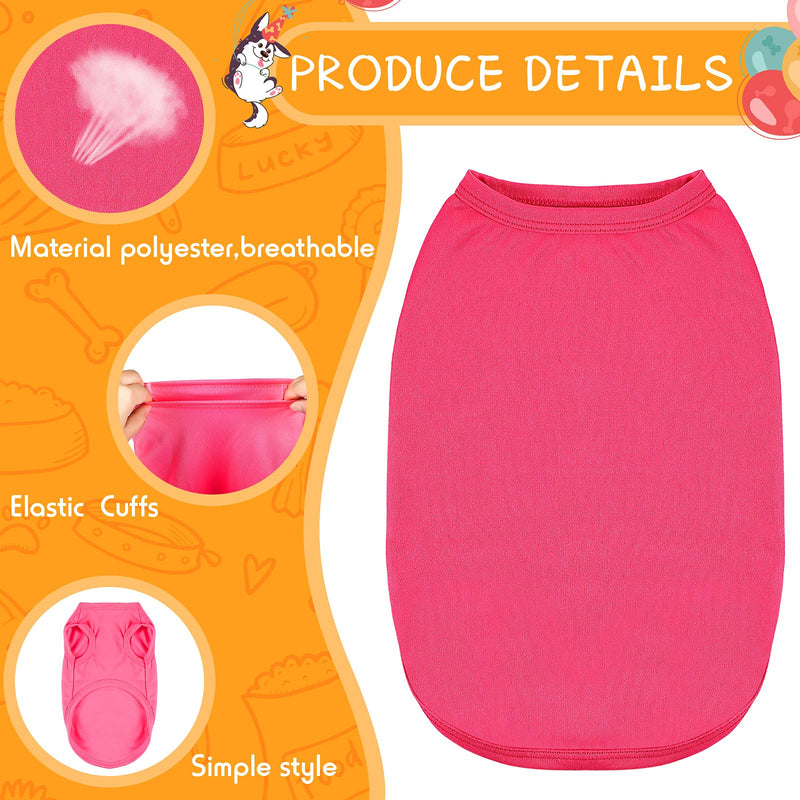 16 Pieces Small Dog Clothes Cute Blank Puppy Shirts Soft Dog Sweatshirts Breathable Outfit for Pet Cats Accessories, 16 Styles(XL) XL - PawsPlanet Australia