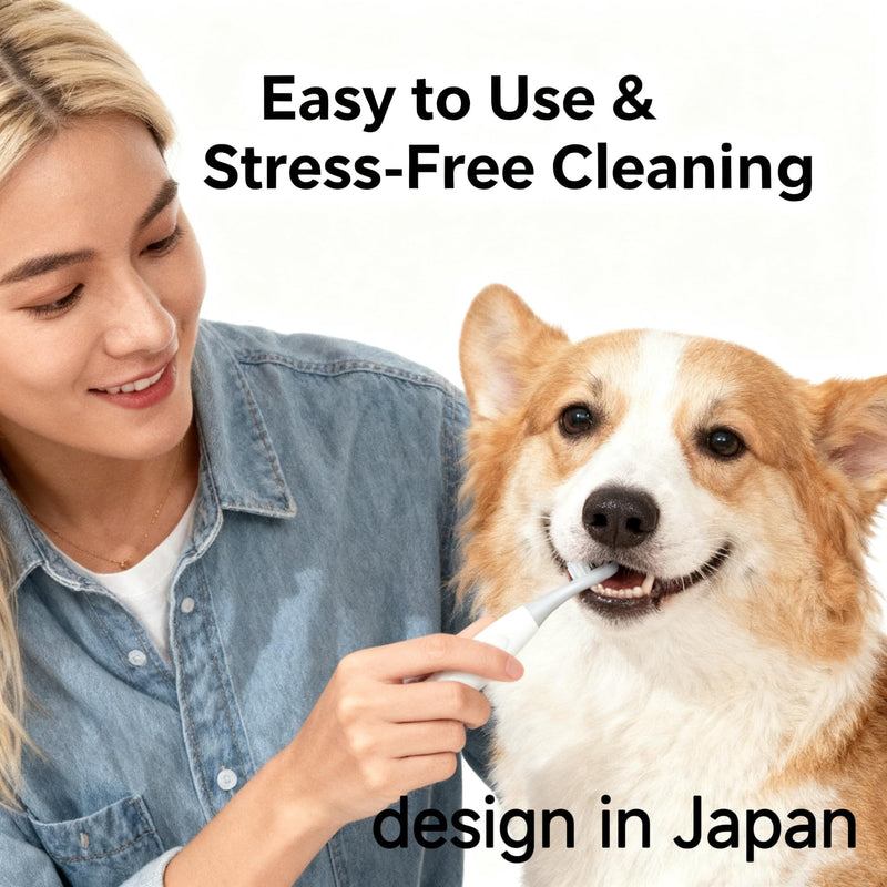RYUNOSUKE Professional Pet Toothbrush for Small & Large Animals (Yellow) Yellow