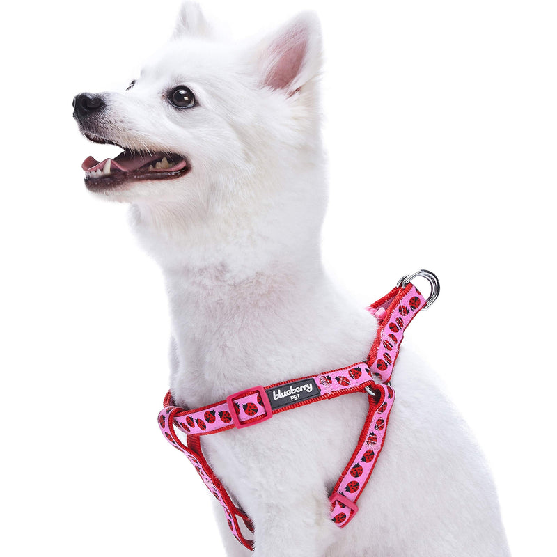 Blueberry Pet Essentials 2 Patterns Step-in Ladybug Designer Dog Harness, Chest Girth 20" - 26", Medium, Adjustable Harnesses for Dogs - PawsPlanet Australia