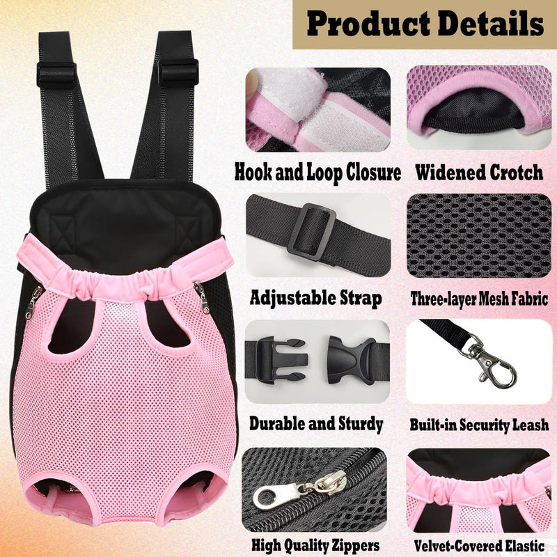 Pet Carrier Backpack, Adjustable Pet Cat Dog Carrier Backpack Travel Bag, Legs Out,Dog Carrier for Hiking Camping Travel, Sling Bag for Small Medium Dog Cat (BlueWhiteStripes, Medium (3.5-6.5LBS)) Medium (3.5-6.5LBS) BlueWhiteStripes - PawsPlanet Australia