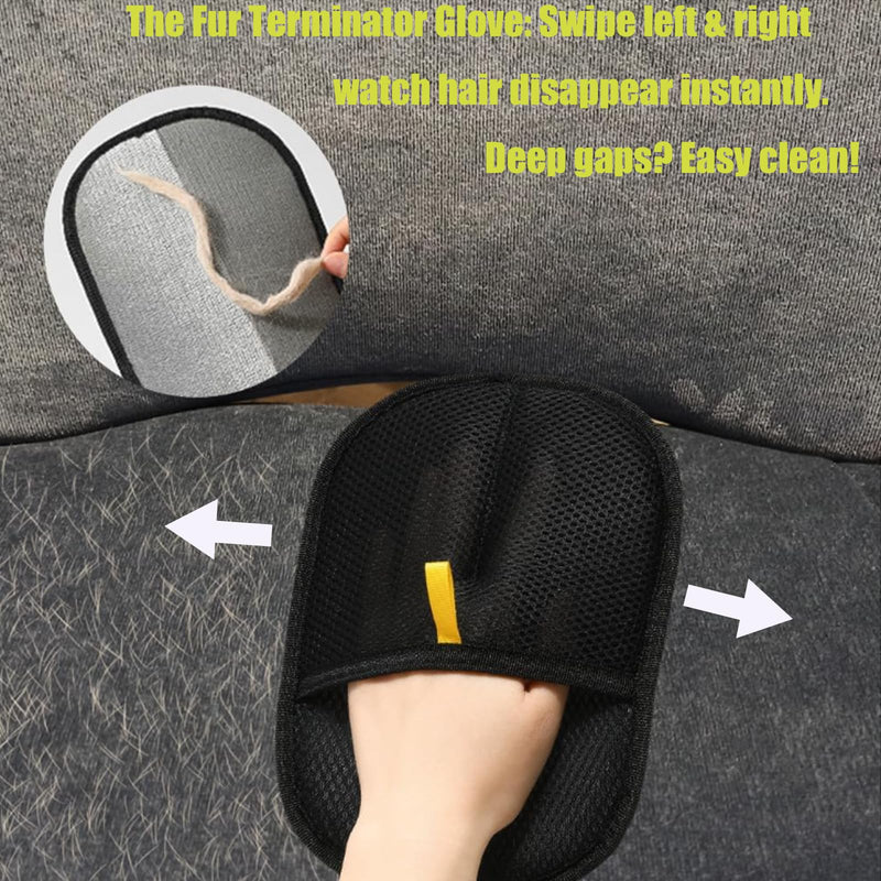 Pet Hair Removal Glove for Cats & Dogs, 2025 New Upgrade Efficient Grooming Gloves for Pet Hair, Reusable Pet Hair Remover Tool for Clothing, Couch, Carpet, Car Seat - PawsPlanet Australia