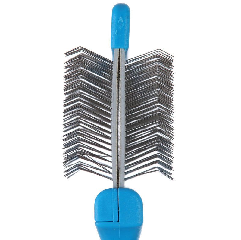 GROOM PROFESSIONAL Double Sided Flexible Slicker Dog Brush - Dog Grooming Brush for Dematting - Ergonomic and Comfortable Pet Brush - Perfect for Everyday Grooming - Soft