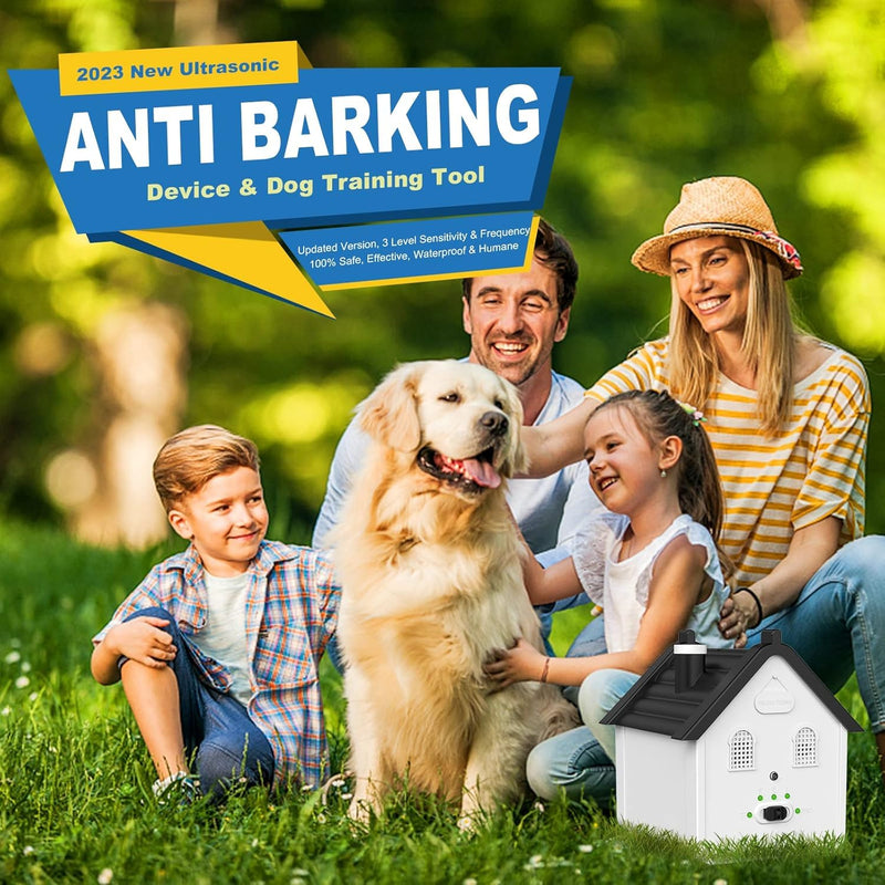 Anti Barking Device, Ultrasonic Dog Bark Deterrent Devices Safe for Dogs to 50 Ft Range, 3 Modes Dog Training & Behavior Aids Bark Box Suitable for All Kinds of Dogs Indoor & Outdoor Use