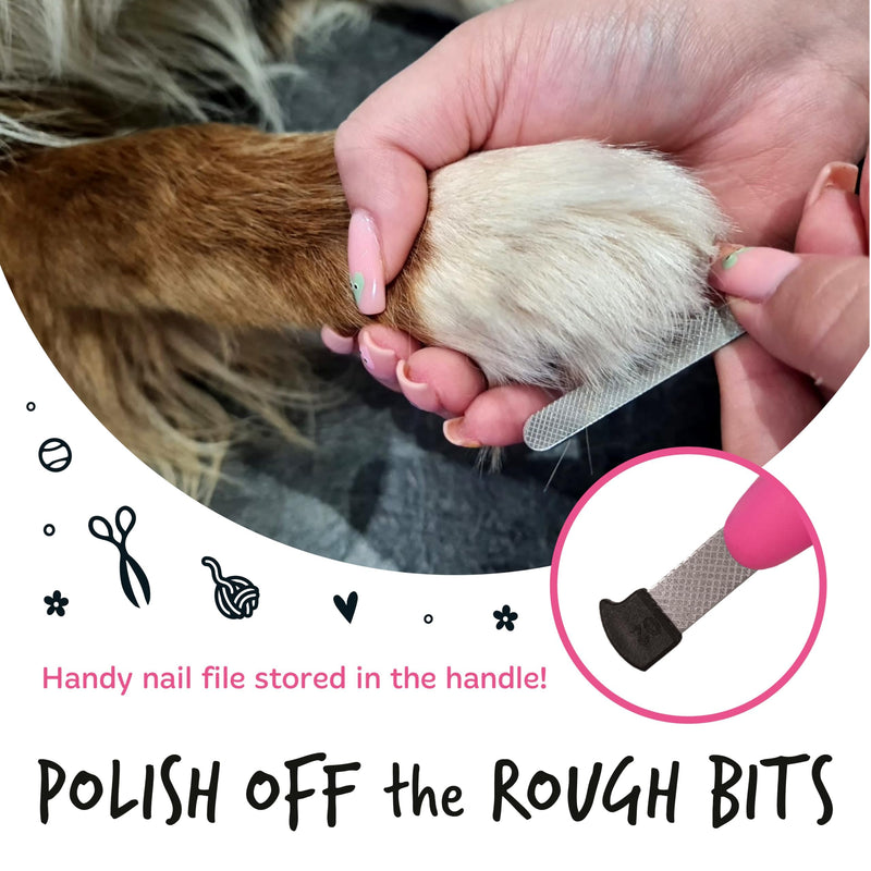 BUGALUGS Dog nails clippers & Cat Nail Clippers - Nail Trimmer with Safety Guard & Dog Nail File. Suitable for Pets, Dogs, Puppy, Cats, Kitten Nails & Claws. Pet Grooming Supplies (Small to Medium) Small to Medium