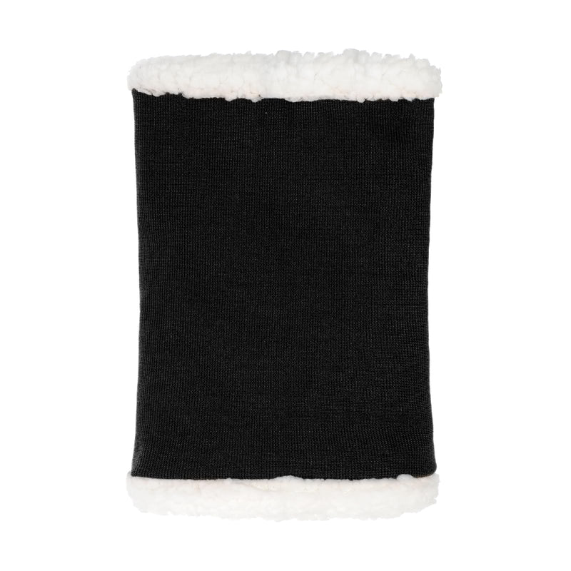 Dog Winter Ear Neck Protector Thick Thermal Dog Snood Earmuffs Puppy No Flap Ear Wrap Pet Ears Neck Cover for Winter Warm Anxiety Relief Calming (Black, L) Black