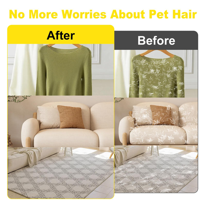 Pet Hair Removal Gloves for Cats & Dogs, Reusable Electrostatic Grooming Gloves, Efficient Quick Hair Remover for Couch, Car Seat, Furniture, Carpet & Bedding (2 Pcs) - PawsPlanet Australia