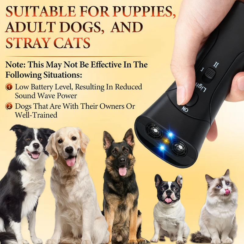 Pet Gentle Anti Barking Device, 2025 New Pet Gentle Ultrasonic Pet Trainer, Ultrasonic Dog Bark Deterrent & Trainer - Stop Excessive Barking, Pet Training Tool with Light for All Dogs - PawsPlanet Australia