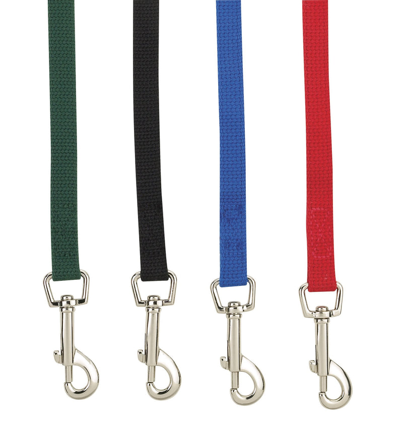 Guardian Gear Cotton Web Dog Training Lead 50'x5/8", Black 50-Feet - PawsPlanet Australia