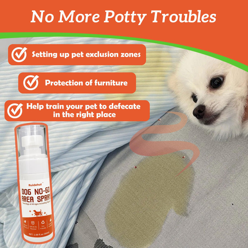 Dog Potty Training Spray & NO-GO Area Spray, Helps Train Puppies & Dogs Where to Potty, Dog Pee Training Spray, Suitable for Indoor & Outdoor Use (1.69 Fl Oz) 1.69 Fl Oz - PawsPlanet Australia