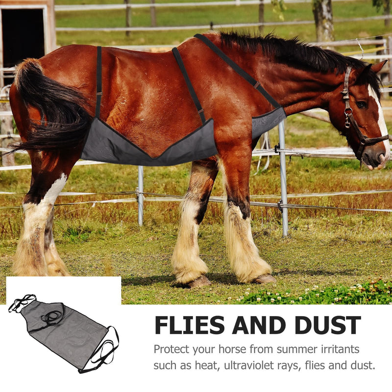 Totority Comfort Mesh Horsefly Sheet Flight Mesh net Horse Abdomen Protective Cover Apron Equestrian Supplies Adjustable Protective Cover Aquarium Bottom Grid Magna Guard for Horses Grille Breathable - PawsPlanet Australia