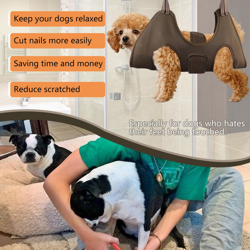 Dog Grooming Hammock Kit for Small Dogs - Size S, Pet Hanging Cradle for Nail Trimming Clipping SMALL for 25 LBS MAX - PawsPlanet Australia
