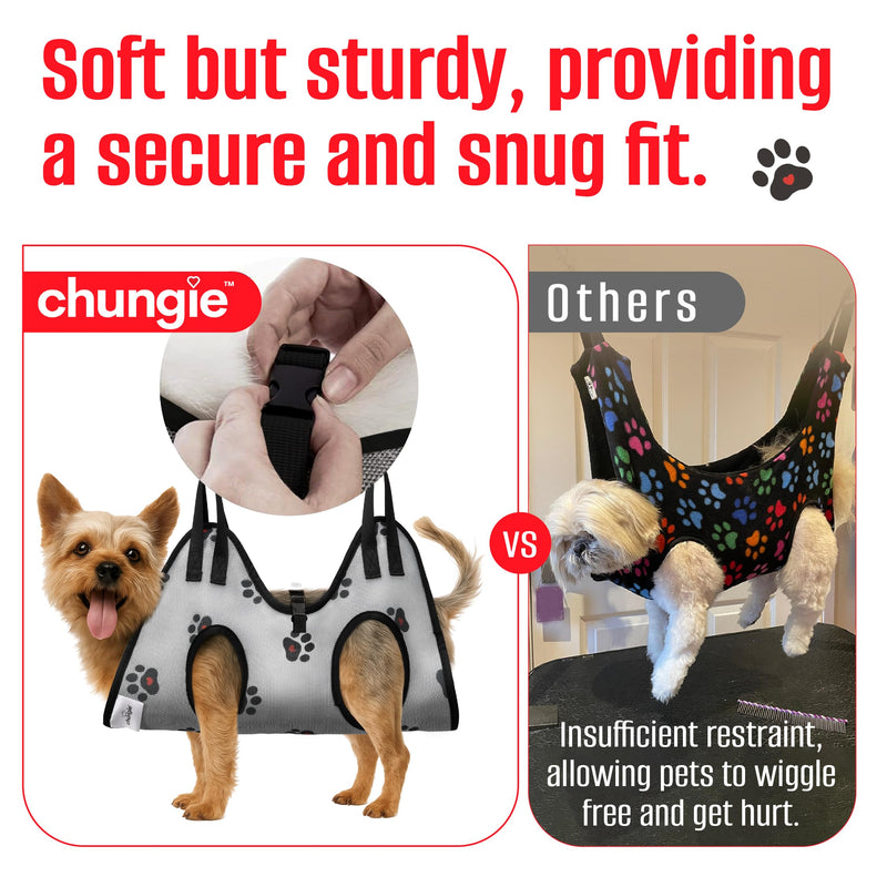Dog Grooming Hammock for Cats – Pet Restraint for Nail Trimming with Pet Nail Clipper – Dog Sling for Grooming, Pet Hammock for Nail Cutting & Grooming Harness (Legs Spacing: 3.9-8.9”)/Max W:12lb) XXS(leg spacing: 3.9-8.9")/8pound) - PawsPlanet Australia