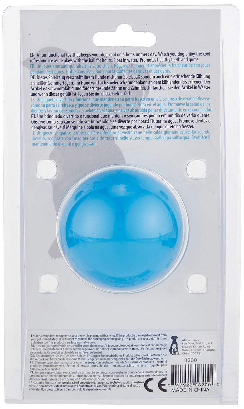 ALL FOR PAWS Chill Out Ice Ball Dog Chew Toy, Medium, 3 kg - PawsPlanet Australia