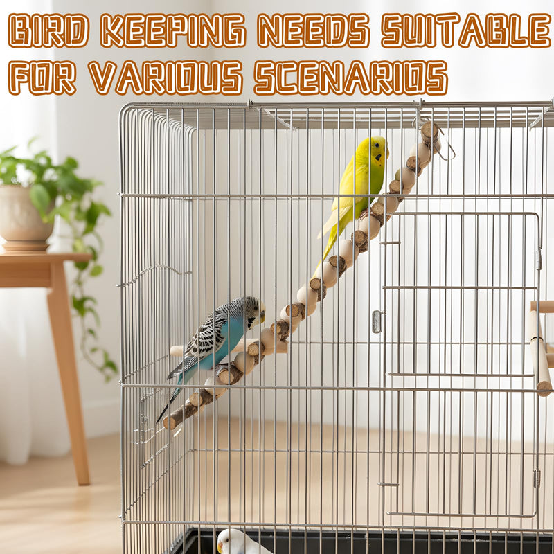 Natural Sichuan Pepper Birdcage Perch, Suitable for Conures, Cockatiels, Budgies, can Stand on Branches as Toys, Bird Swings, Bird feeders, Eight-Piece Natural Wood Birdcage Perch Set. - PawsPlanet Australia