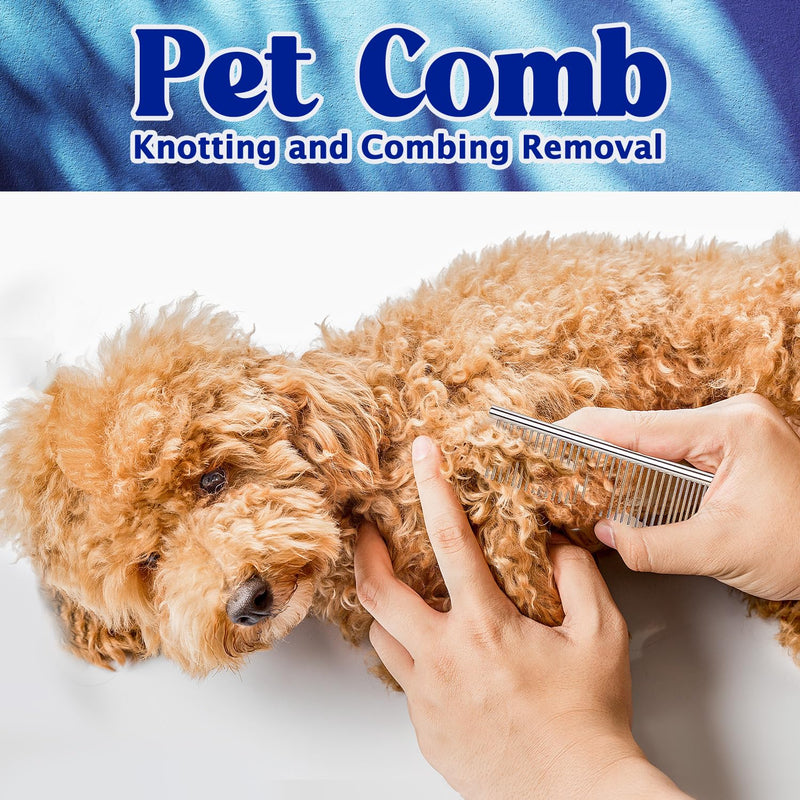 6 PCS Grooming Kit for Dogs Cats Comb Deshedding Dog Brush Pet Knot Opener Cleaning Slicker Brush Nail Clipper Toothbrush Pet Hair Removal Tool Washing Supplies for Small Medium Large Dog Cat DOG-G-6PCS - PawsPlanet Australia