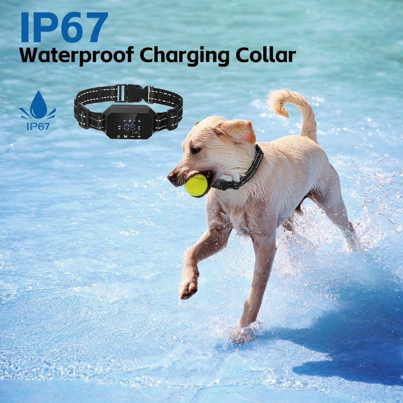 Wireless Dog Fence, GPS Dog Collar Fence System with 3 Warning Modes, Rechargeable Wireless Fence for Dogs, Outdoor Use Wireless Pet Fence, Range 98-3280 FT - PawsPlanet Australia