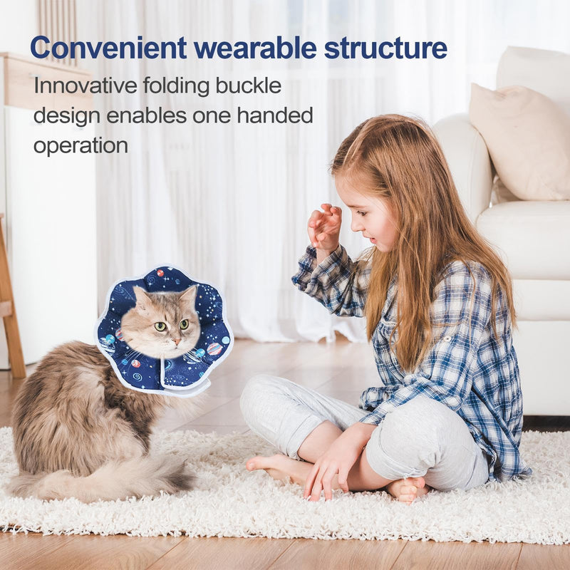 Genérico Cone Collars for Cats | Surgical Elizabethan Bell for Dogs - Adjustable Neck Cover Prevents Licking for Cats, Puppies and Small and Large Animals