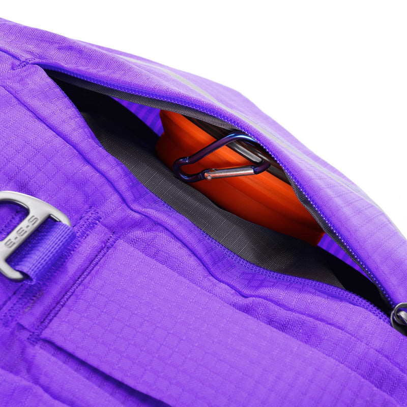 EXCELLENT ELITE SPANKER Y-Shaped Reflective Dog Backpack with Handle Pockets No Pull D-Rings Lightweight Hiking Gear for Dogs Hunting Camping Travel (Purple) Purple - PawsPlanet Australia