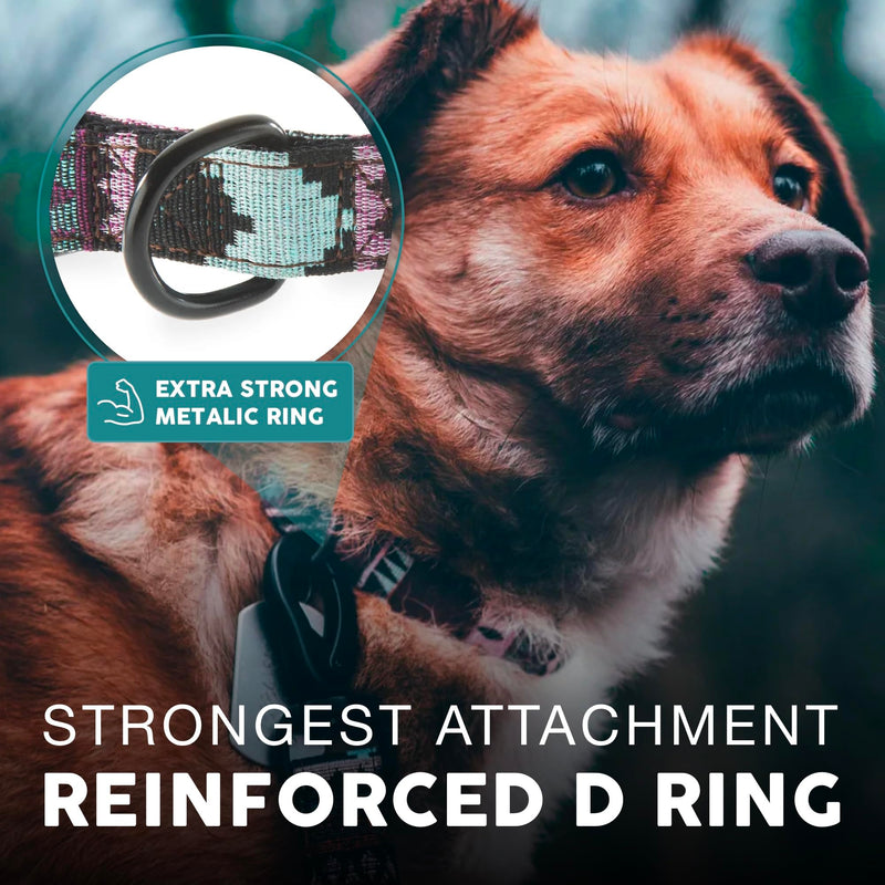 Embark Adventure Medium Dog Collar – Stylish, Durable Nylon, Adjustable & Comfortable, Strong Buckle Aztec