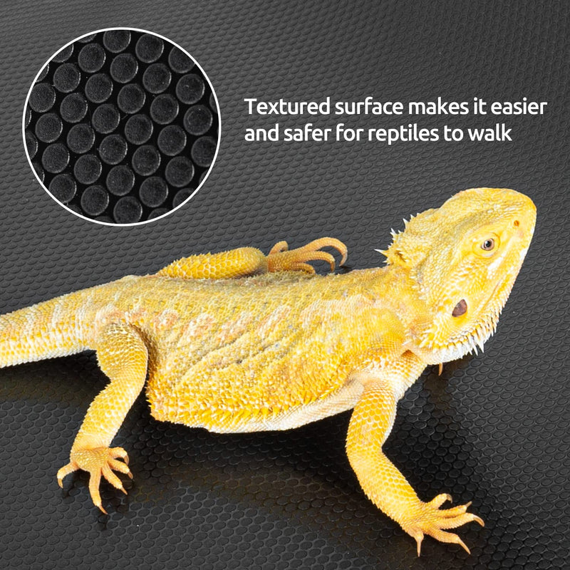 REPTIZOO Reptile Substrate Mat Terrarium Carpet, 118" x 23.6" Non-Adhesive Reptile Terrarium Bedding Substrate Liner, Reptile Tank Accessories for Bearded Dragon,Leopard Gecko,Lizard,Tortoise 23.6" x 118"