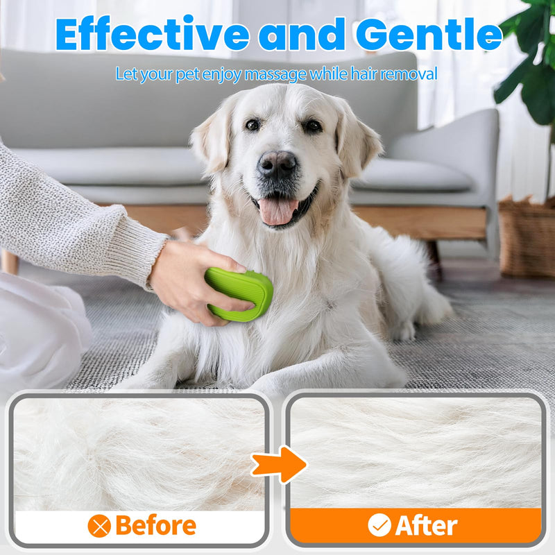 3PCS Dog Bath Brush, Dog Shampoo Brush, Dog Scrubber for Bath, Dog Shower Brush, Dog Bath Supplies, Suitable for Deshedding, Washing & Grooming of Short and Long Haired Pets (Blue Green Blue) - PawsPlanet Australia