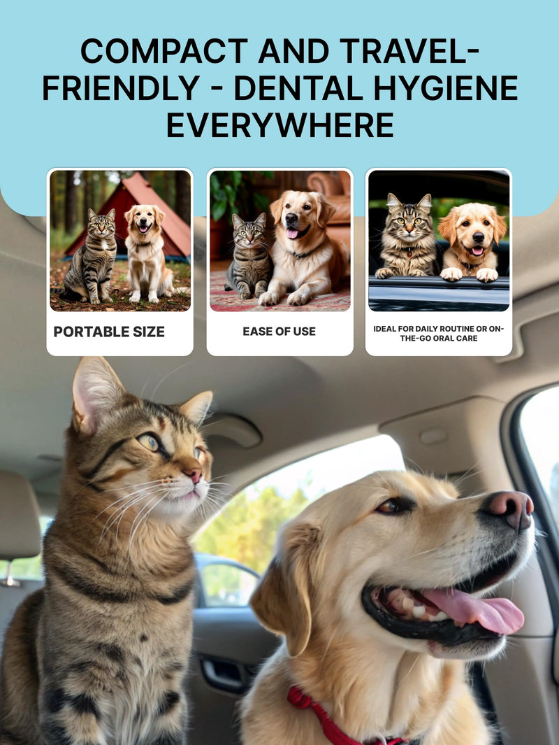 Toothpaste for Dogs | Natural Ingredients for Plaque & Tartar Removal | Cat & Dog Toothpaste for Fresh Breath | Cat Dental Care | Also Suitable for Your Puppy/Kitten Teeth Cleaning