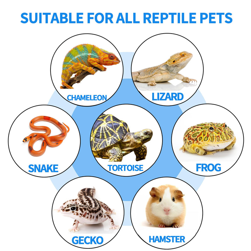 Reptile Basking Platform 6×6 Inch,Slate for Tortoise,Turtle Feeding Slate,Habitat Decor Accessories Basking Rocks for Bearded Dragons Chameleon Snake Frog Lizard Gecko 6 × 6 IN - PawsPlanet Australia