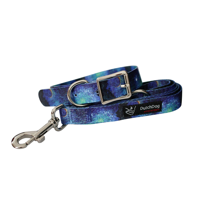 5' Recycled Webbing Dog Leash Van Gogh Cypress & Stars - PawsPlanet Australia
