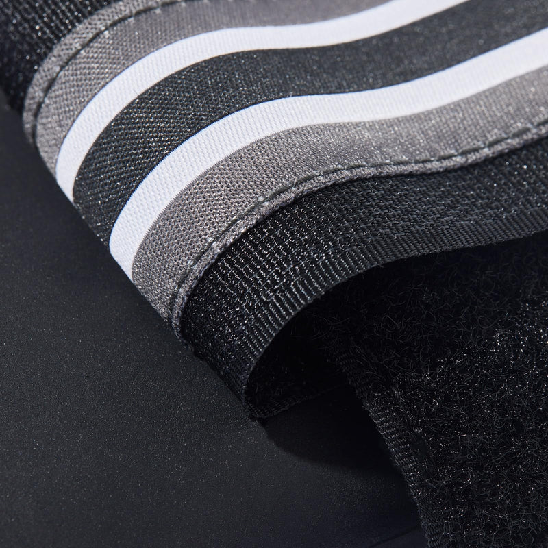 HORZE Adepto Open Front Tendon Boots | Durable Shell with Neoprene Lining - Black - Horse