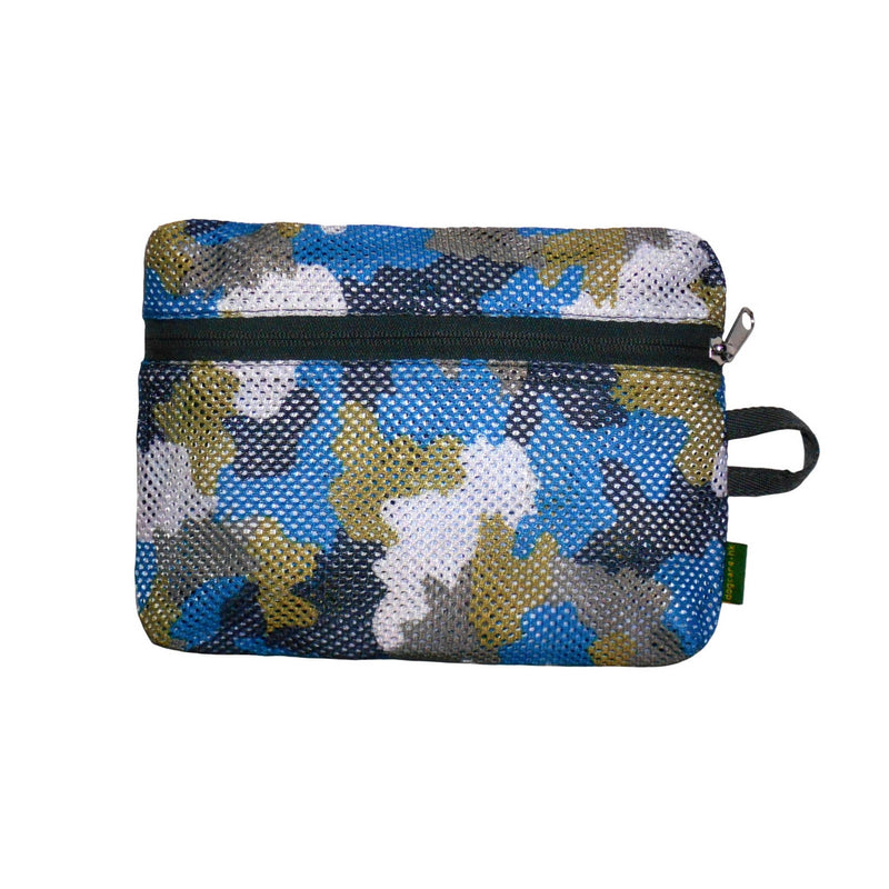 Foldable Mesh Dog Cat Carrier Sling Bag Small Size -Ideal for Pets Below 5kgs /11 lbs, Camouflage - Camouflage Blue - PawsPlanet Australia