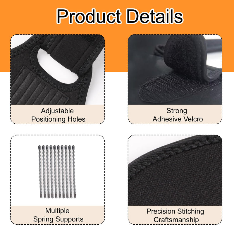 Dog Knee Brace with Side Stabilizers for Joint Support, Adjustable Soft Breathable Leg Braces, Helps with Knee Cap Dislocation, Prevent Licking-Large L