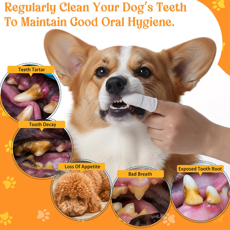 Pack of 30 Dog Toothbrush, 360º Dog Toothbrush, Finger Toothbrush, Dog Pet Toothbrush, Teeth Cleaning, Pet Toothbrush, Pet Finger Toothbrush for Dogs, Puppies, Cats