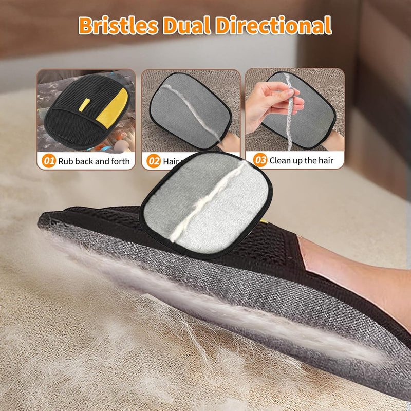 1Pc Grooming Deshedding Brush, 1Pc Pet Hair Removal Glove for Cats & Dogs, Deshedding Dog Brush Pet Hair Removal Tool Double-Sided for Couch, Clothing, Carpet, Car Seat - PawsPlanet Australia