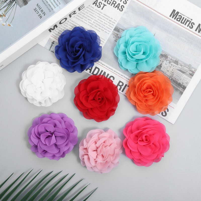 8 Pcs Dog Flowers Collar Accessory 3 inch Colorful Cat Puppy Charms Pet Flower Collars Soft Dog Tie for Dogs Grooming Charms Accessories - PawsPlanet Australia