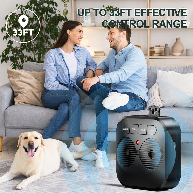 ALKD Anti Barking Device for Dog, Safe & Effective Ultrasonic Anti Barking Deterrent Home & Yard Use, Rechargeable Bark Box Stop Barking