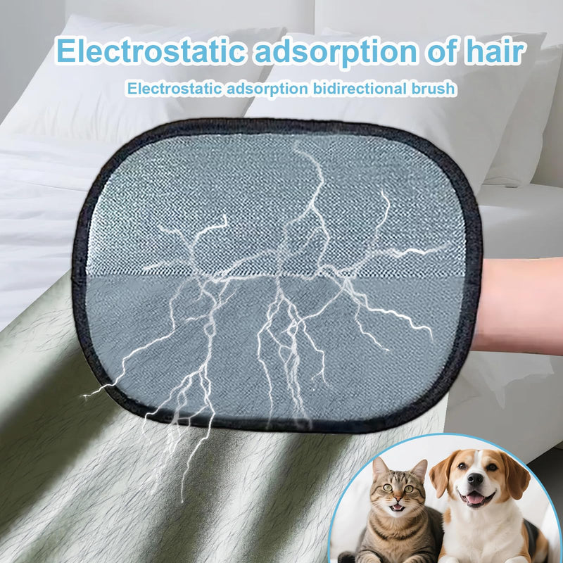 Pet Hair Removal Gloves with 1 Pcs Carpet Brush for Pet Hair, 2025 New Reusable Cat & Dog hair Remover, for Couch, Furniture, Carpet, Curtain, Car Seat, Animal Fur Removal Tool - PawsPlanet Australia