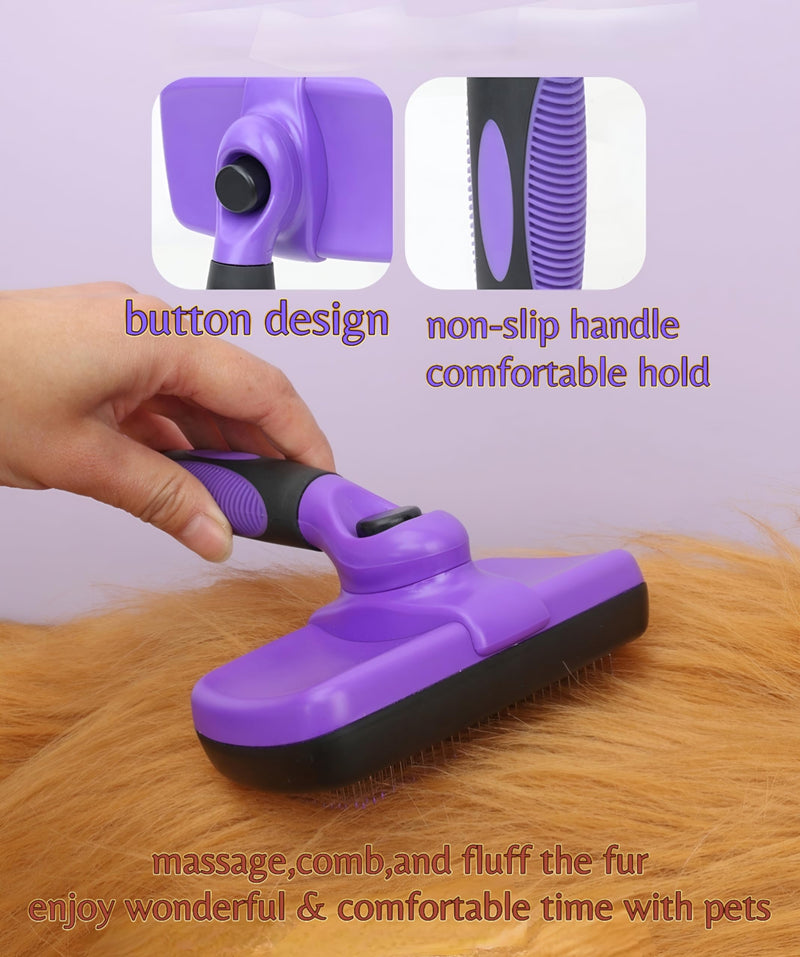 Pet Hair Grooming Tool Kit-9 Packs Dog Cat Grooming Kit Pet Dog Cat Grooming Supplies Washing Gloves Slicker Brush Kit Nail Grider Trimming Tools Pet Toothbrush Comb and Grooming Scissors Set - PawsPlanet Australia
